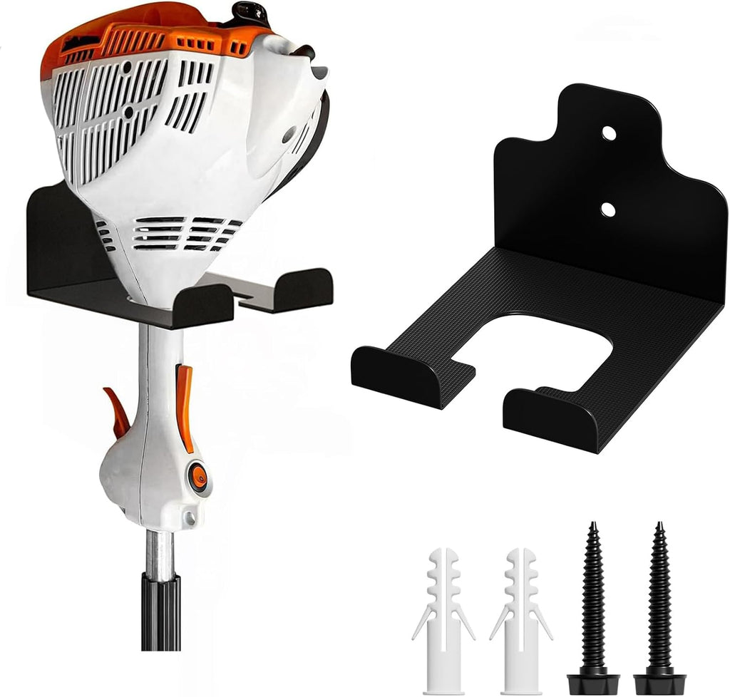 JNIHEEP Garage Organizer Trimmer Rack, Garden Power Tool Hanger Weed Whackers Holder Wall Mounted for Grass Trimmer, Hedge Trimmer, Garage Trimmer, Garden Tools,1 Pack