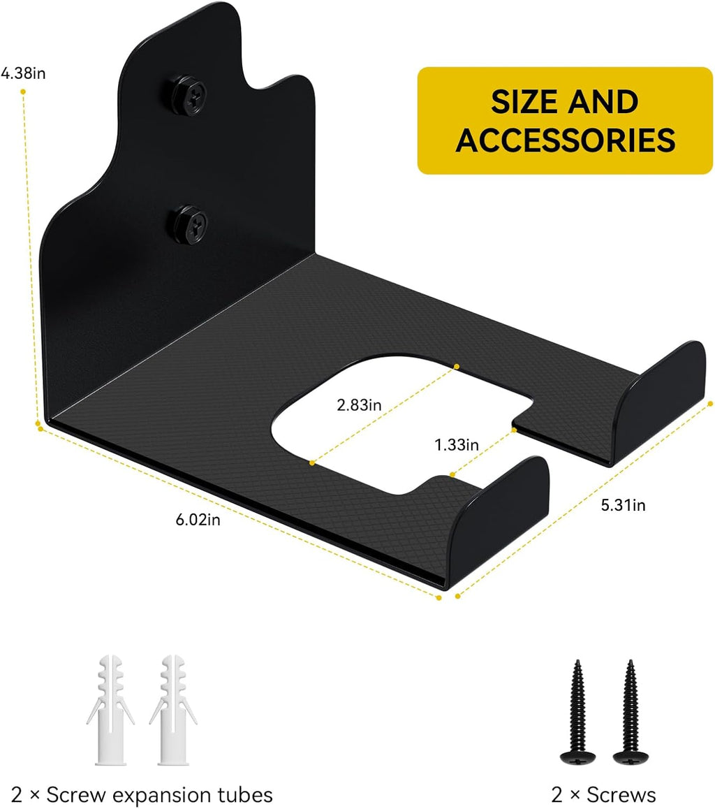 JNIHEEP Garage Organizer Trimmer Rack, Garden Power Tool Hanger Weed Whackers Holder Wall Mounted for Grass Trimmer, Hedge Trimmer, Garage Trimmer, Garden Tools,1 Pack