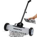 Magnet Sweeper Magnetic Nail Roller: 17-Inch Heavy Duty Magnet Nail Pickup Rolling Tool with Telescoping Adjustable Handle 8.8-Pound Capacity Ideal for Workshop Garage Yard Construction Cleanup