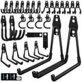 18 Pack Garage Hooks Heavy Duty - Anti-Slip Coating | Garage Storage Hooks for Hanging Bike，Ladder，Garden Tools，Hose